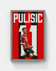 Plakat - Christian Pulisic kunst - admen.dk