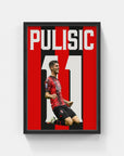 Plakat - Christian Pulisic kunst - admen.dk