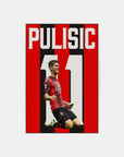 Plakat - Christian Pulisic kunst - admen.dk