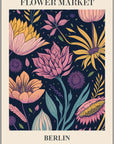 Plakat - Berlin - Flower market - admen.dk