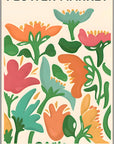 Plakat - Bologna grøn - Flower market - admen.dk