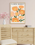 Poster - Autumn art - Flower market