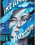 Plakat - Blå kvinde kunst - admen.dk