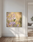 Canvas - Bird Whispering to the Peach Flower - Admen.dk