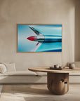 Poster - US classic car 1959 Sedan Deville tail fin abstract