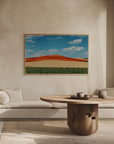 Plakat - Red Mountain and Crops 02 - Admen.dk