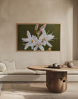 Plakat - White Flowers 10 - Admen.dk