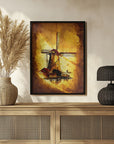 Poster - Windmill - Sepia Illustration 66
