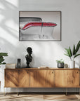 Poster - US classic car 1958 taillight abstract