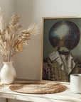Poster - DiscoHead King / Altered Collage Art