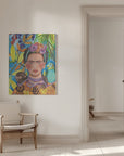 Canvas - Frida and her parrots