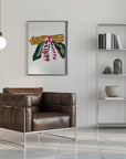 Plakat - Din 140 Abstract Butterfly - Admen.dk