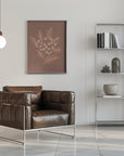Poster - Textured Mocha Foliage