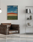 Plakat - Red Mountain and Crops 03 - Admen.dk
