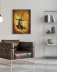 Poster - Windmill - Sepia Illustration 66