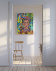 Canvas - Frida and her parrots