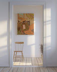 Canvas - Lady in Stripe