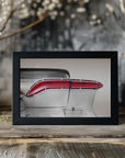 Poster - US classic car 1958 taillight abstract