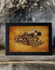 Poster - Train Sepia Illustration 13