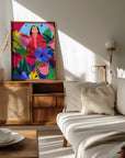 Plakat - Woman in Flower Garden - Admen.dk