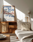 Poster - Cheese and wine...