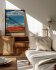 Plakat - Red Mountain and Crops 01 - Admen.dk