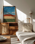 Plakat - Red Mountain and Crops 03 - Admen.dk