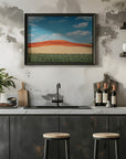 Plakat - Red Mountain and Crops 02 - Admen.dk
