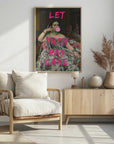 Plakat - Let Them Eat Cake, Bubble Gum Vintage Portrait