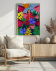 Plakat - Woman in Flower Garden - Admen.dk