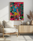 Plakat - Woman and Child the Garden - Admen.dk