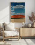 Plakat - Red Mountain and Crops 01 - Admen.dk