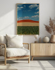 Plakat - Red Mountain and Crops 03 - Admen.dk