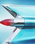 Poster - US classic car 1959 Sedan Deville tail fin abstract