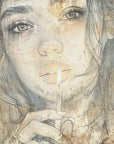 Poster - Woman Portrait Abstract Art Illustration Wallart 23
