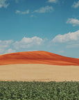 Plakat - Red Mountain and Crops 02 - Admen.dk