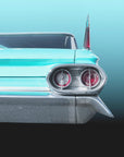 Plakat - US classic car 1961 Sedan Deville - Admen.dk