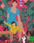 Plakat - Woman and Child the Garden - Admen.dk