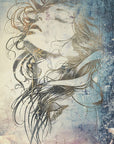 Poster - Woman Portrait Abstract Art Illustration Wallart 53