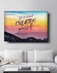 Plakat - Life is about creating