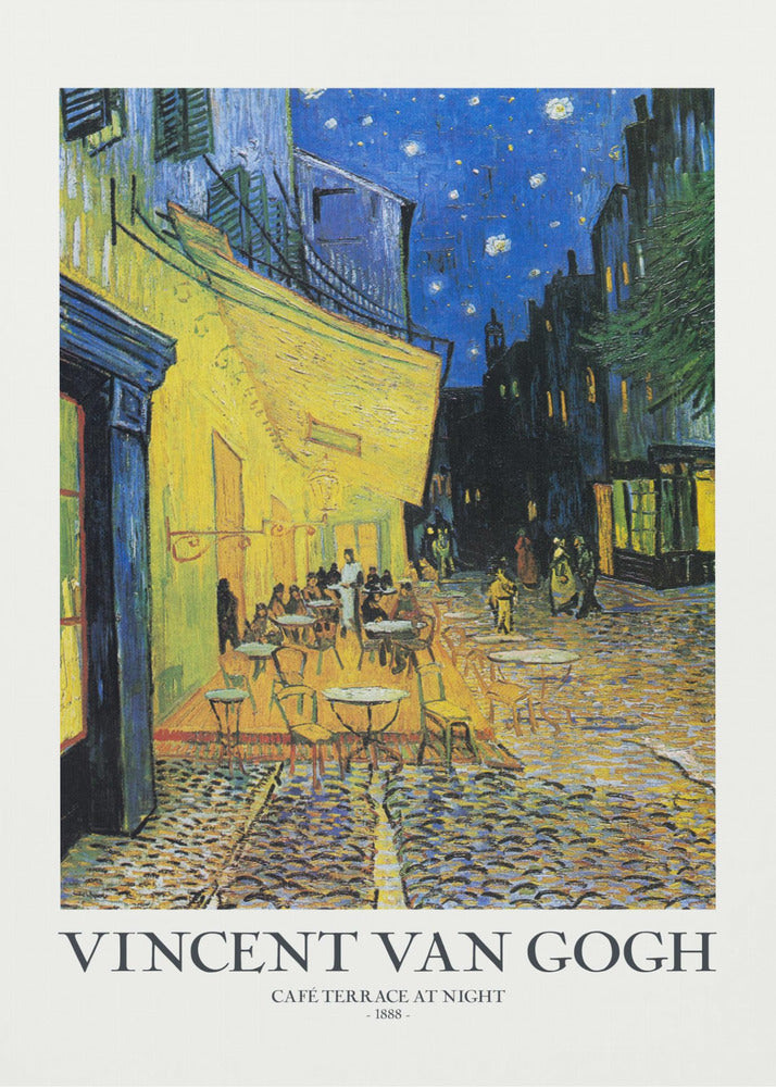 Plakat - Café Terrace At Night - Admen.dk