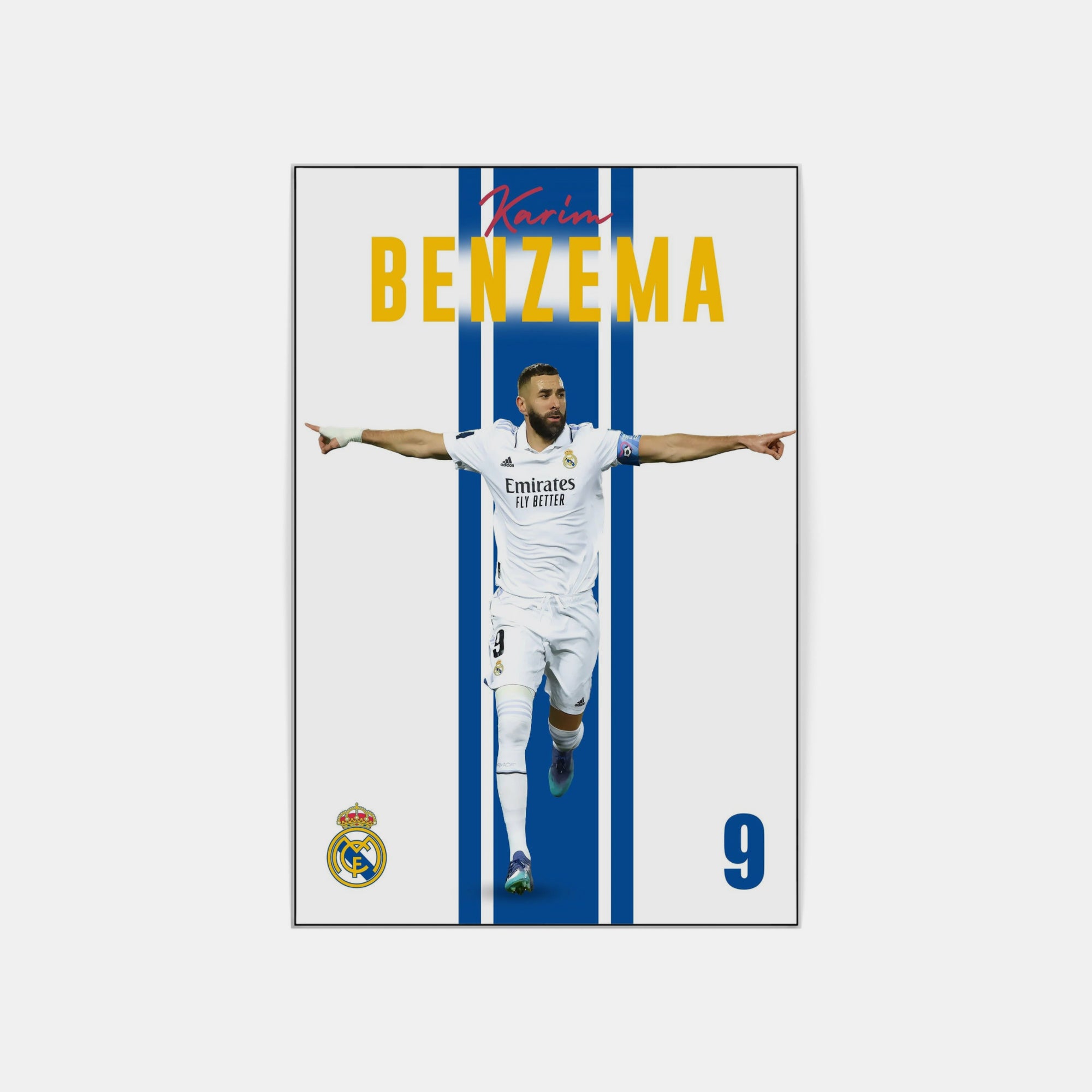 Plakat - Karim Benzema - admen.dk