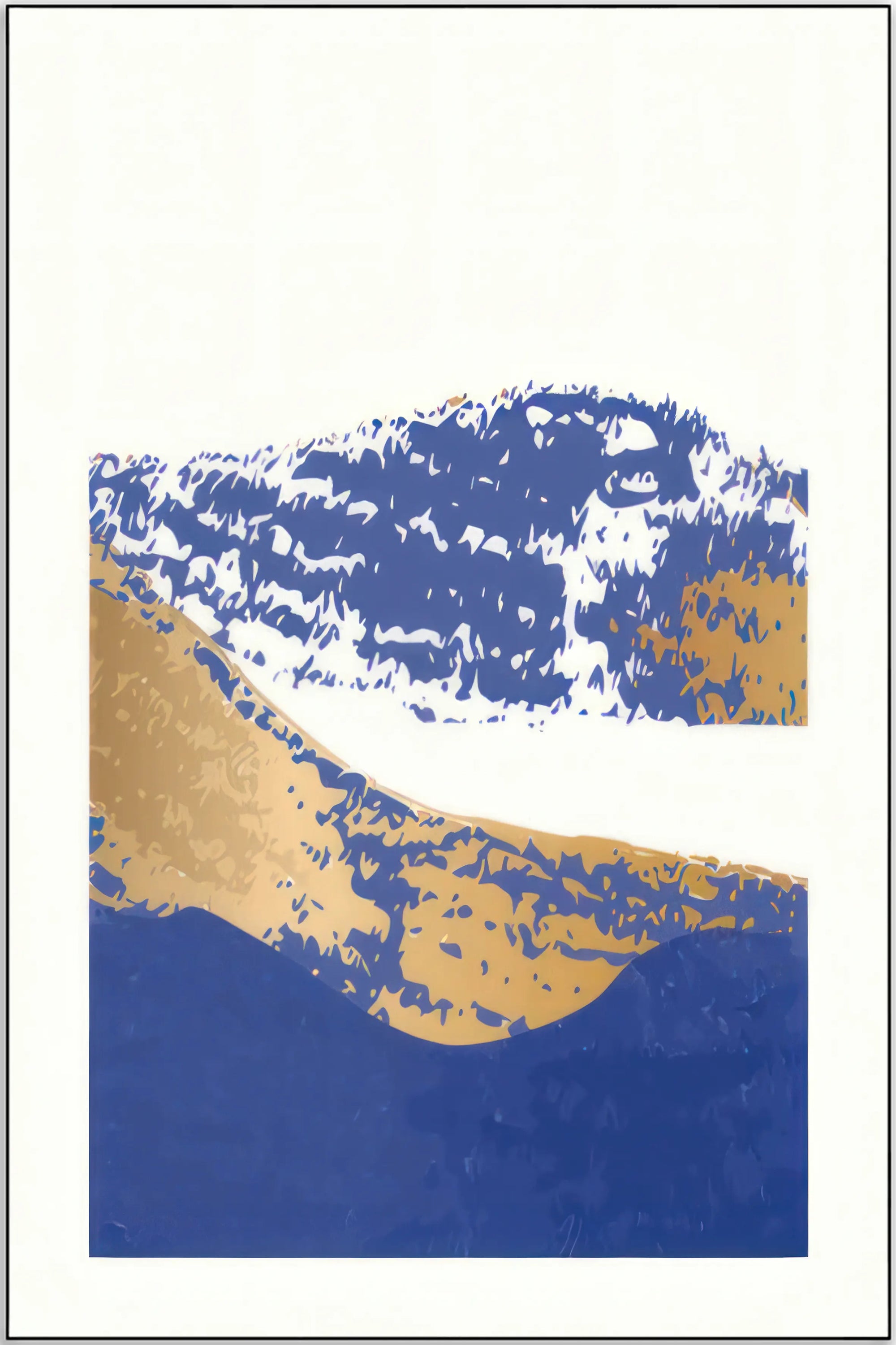 Plakat - Blåt landskab kunst - Admen.dk