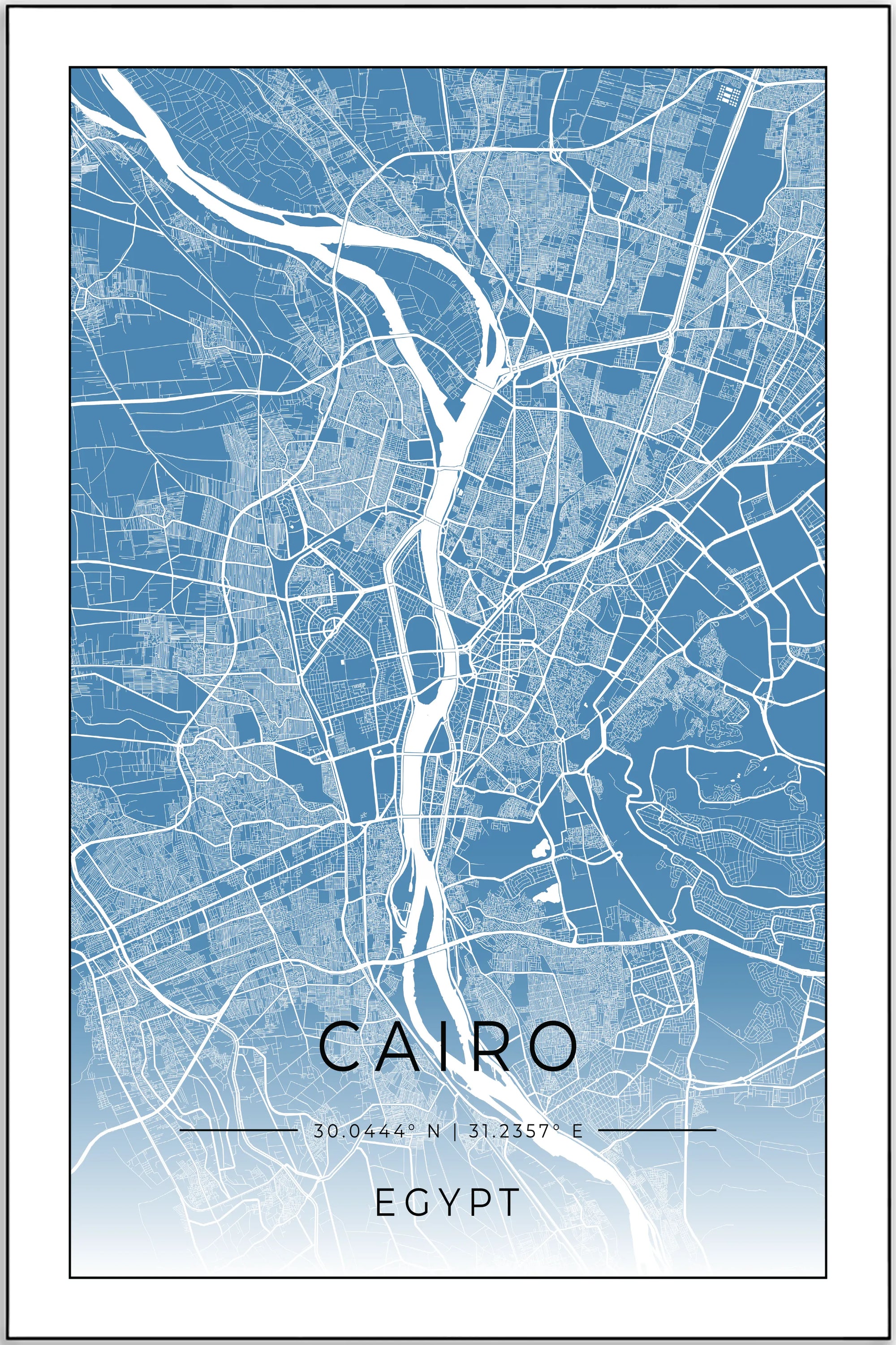 Plakat - Cairo kort - admen.dk