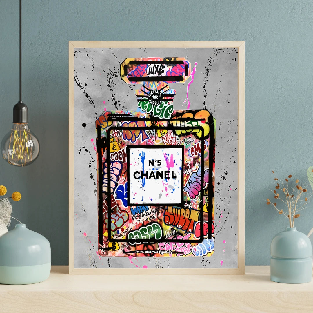Plakat - Chanel No. 5 - street kunst - Admen.dk