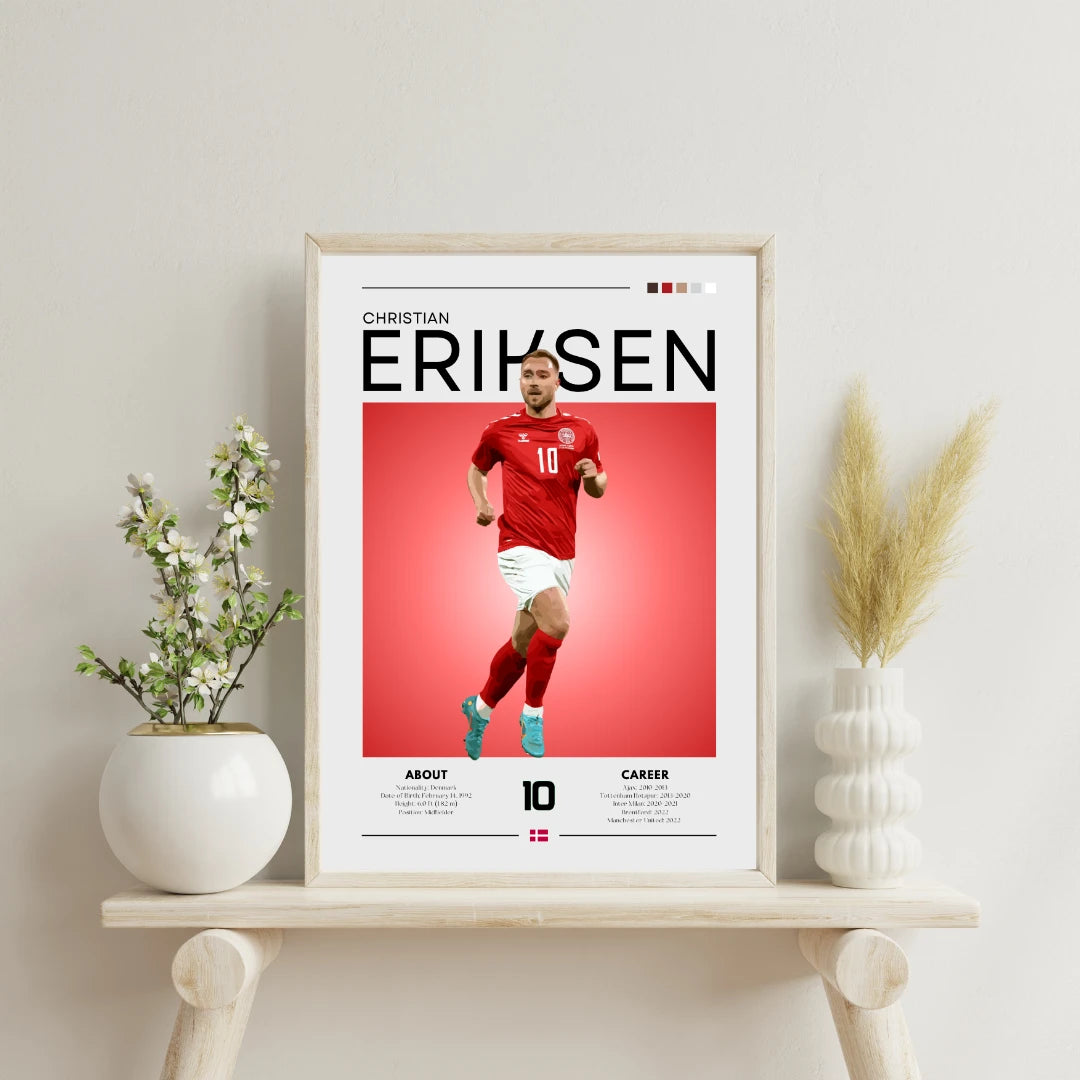 Poster - Christian Eriksen graphic look