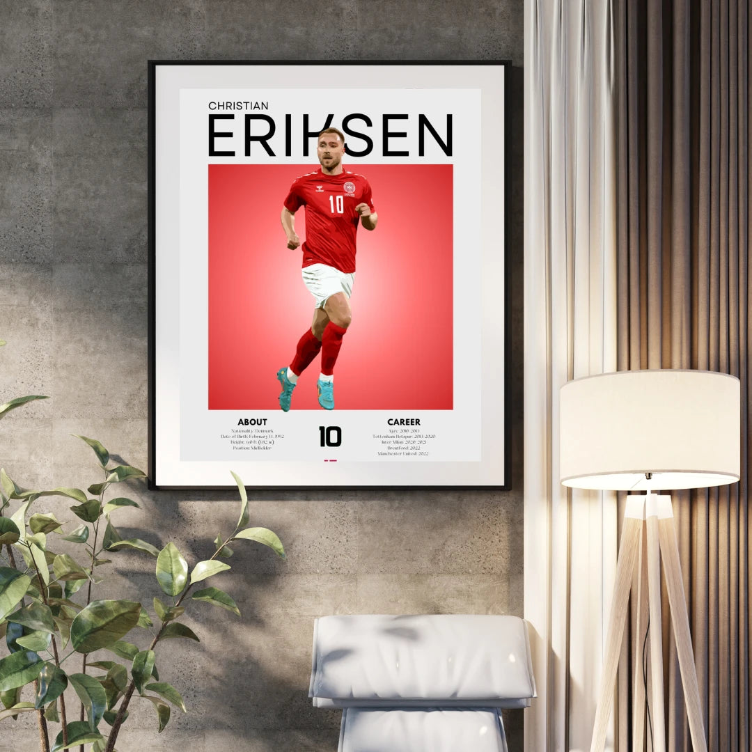 Poster - Christian Eriksen graphic look