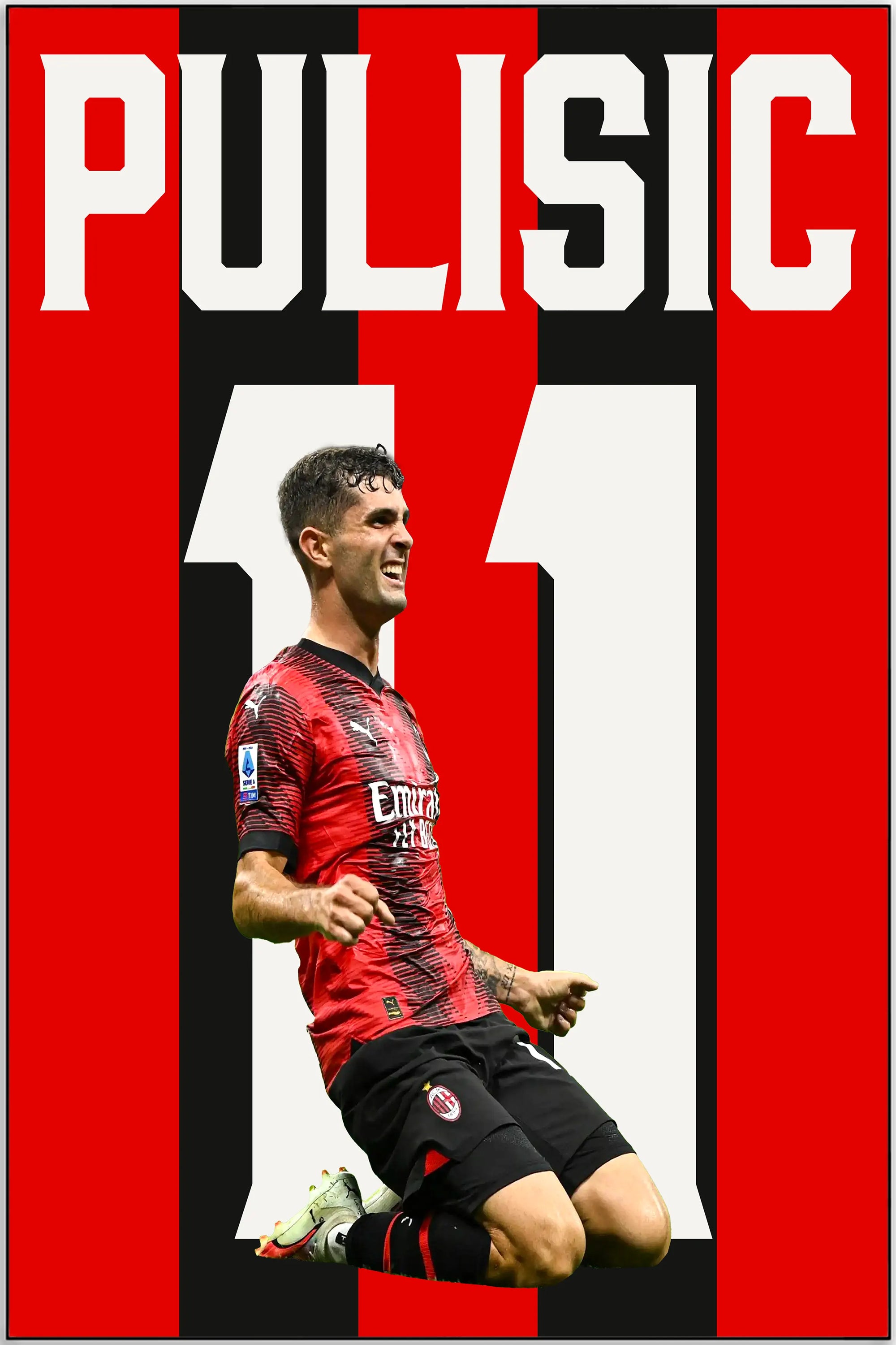 Plakat - Christian Pulisic kunst - admen.dk