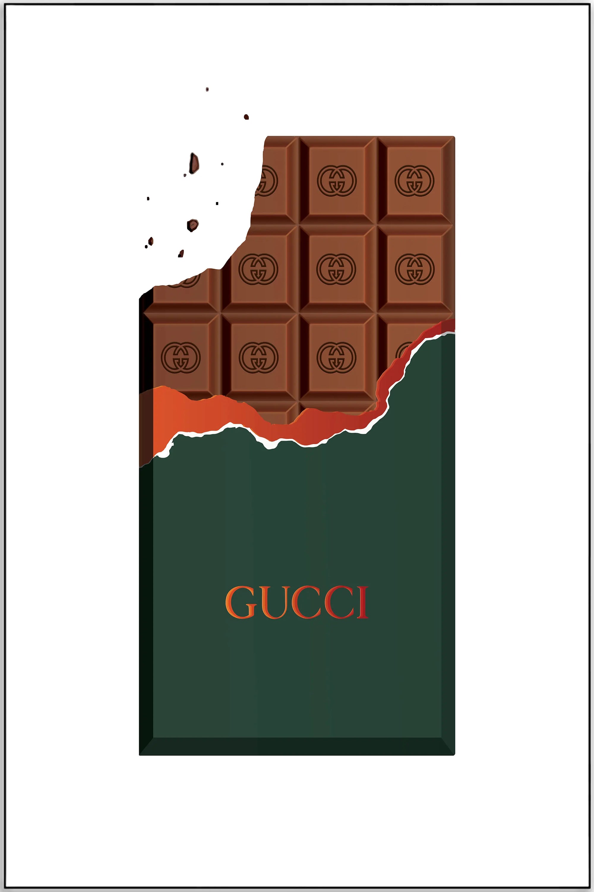 Plakat - Gucci chokolade bid - admen.dk