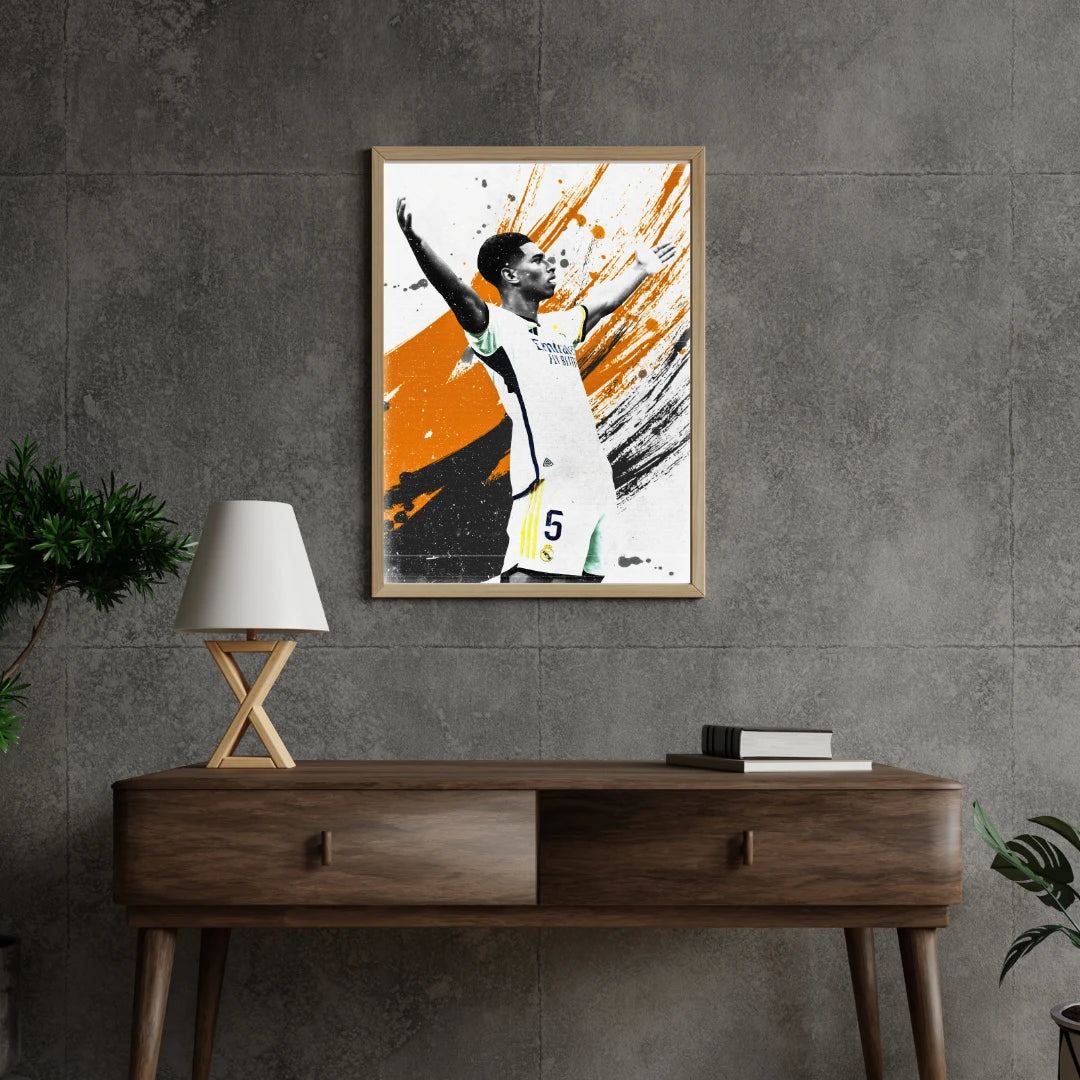 Plakat - Jude Bellingham street kunst - Admen.dk